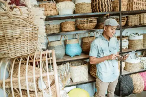 Boutique de vente de produit d_artisanat à Taghazout